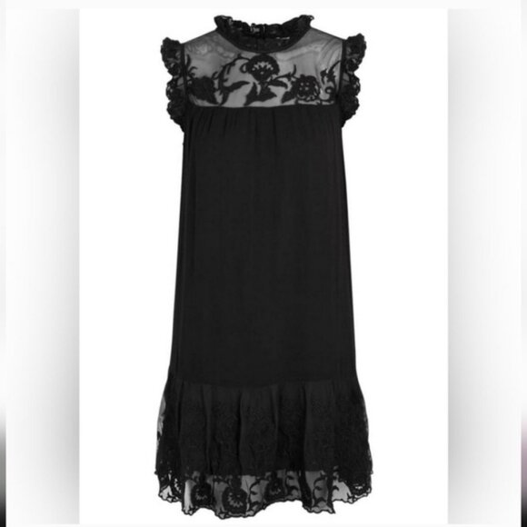 VELVET BY GRAHAM ; SPENCER Marsh Embroidered Black Dress - Picture 5 of 7
